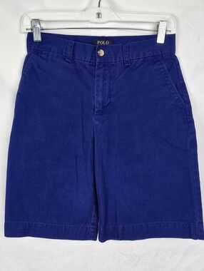 Polo Ralph Lauren Classic Polo Chino Boys Twill Blue Bermuda Shorts sz 14